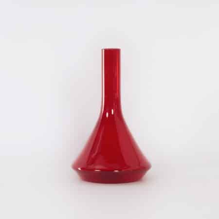Red Vase from the Industrial Series by A.D. Copier for Glasfabriek Leerdam, 1960s | Largest Version