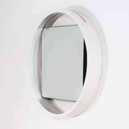 White Wall mirror DZ84 by Benno Premsela for 't Spectrum, 1960s