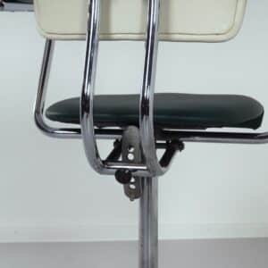 Industrial Office chair with armrests by Toon De Wit for De Wit, 1950s | Green White