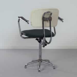 Industrial Office chair with armrests by Toon De Wit for De Wit, 1950s | Green White