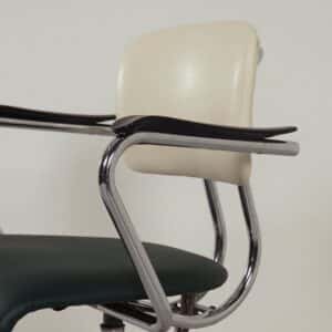 Industrial Office chair with armrests by Toon De Wit for De Wit, 1950s | Green White