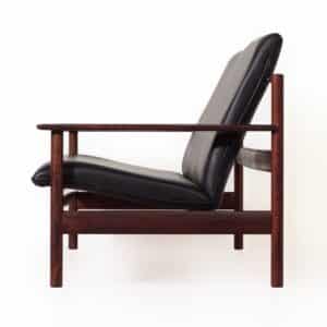 Unique Lounge Set by Sven Ivar Dysthe for Dokka Møbler, 1960s &#8211; New Black Leather
