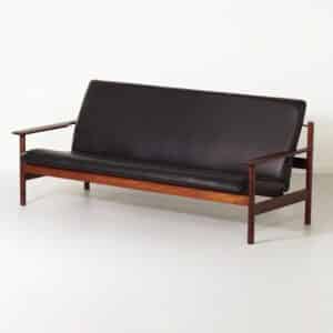 Unique Lounge Set by Sven Ivar Dysthe for Dokka Møbler, 1960s &#8211; New Black Leather