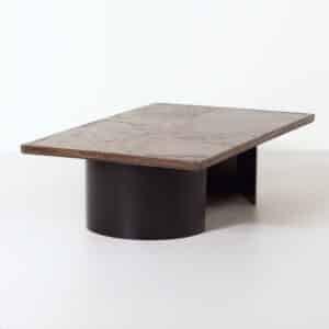 Brutalist Coffee Table by Paul Kingma, 1970s | Brown and Rectangular