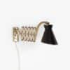 NX174 Wall Lamp by Philips, 1960s | Plastic shade On Wenge Wall Arms