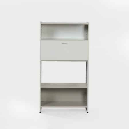 Gispen 5600 Secretaire by A. R. Cordemeyer, 1950s | Single-piece in Gray, White and Cream