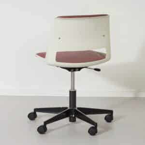 Office chair Gispen 2533/BZ by André Cordemeyer for Gispen, 1970s, without armrests, dark red