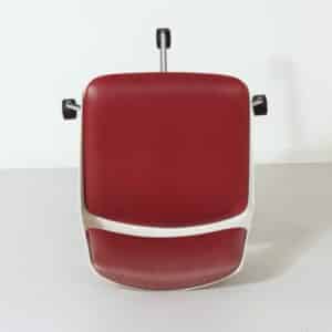 Office chair Gispen 2533/BZ by André Cordemeyer for Gispen, 1970s, without armrests, dark red