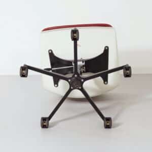 Office chair Gispen 2533/BZ by André Cordemeyer for Gispen, 1970s, without armrests, dark red