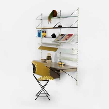 Pilastro Wall System with Desk and Drawer by Tjerk Reijenga, 1960s