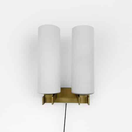 Opal glass Wall Lamp model C-1515/2 by Raak, 1960s | Mid-century Design