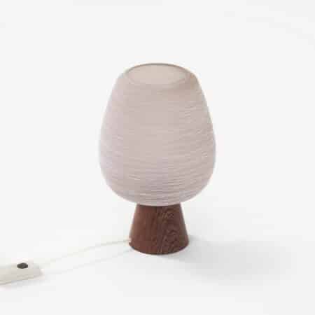 Table lamp in Wenge and Satin glass by Philips, 1960s