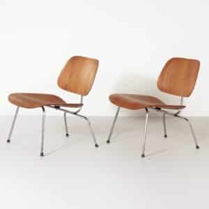 Set of LCM Armchairs by Charles and Ray Eames for Herman Miller, 1950s &#8211; Very Early Edition