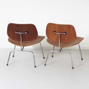 Set of LCM Armchairs by Charles and Ray Eames for Herman Miller, 1950s &#8211; Very Early Edition
