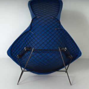 Bird Lounge Chair by Harry Bertoia for Knoll, 1960s &#8211; Black Metal Frame, Blue Kvadrat Upholstery