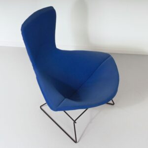 Bird Lounge Chair by Harry Bertoia for Knoll, 1960s &#8211; Black Metal Frame, Blue Kvadrat Upholstery