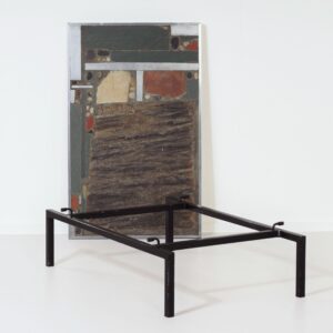 Brutalist Coffee Table by Paul Kingma, 1969 &#8211; Early Edition with Aluminum Edge, Mosaic Top