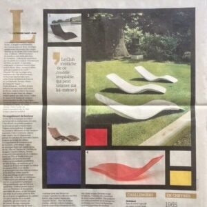 Chaise Longue Eurolax R1 by Charles Zublena for Les Plastiques Saint-Rémy, 1965 &#8211; First Edition