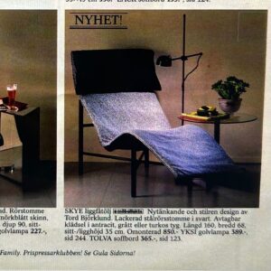 Chaise Longue SKYE by T. Bjorklund For Ikea, 1980s &#8211; Green Leather