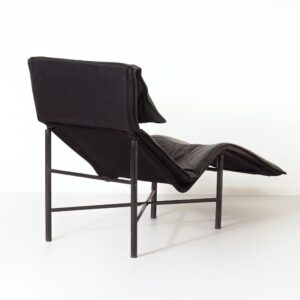 Chaise Longue SKYE by T. Bjorklund For Ikea, 1980s &#8211; Green Leather
