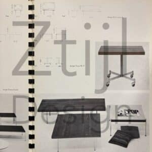 Coffee table 845 by Kho Liang Ie for Artifort, 1950s &#8211; Rare Object, Teak &#038; Formica