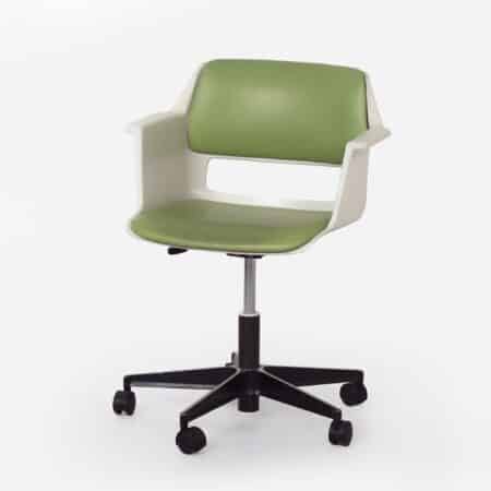 Office chair Gispen 2712 by André Cordemeyer for Gispen, 1970s - With Armrests, Green
