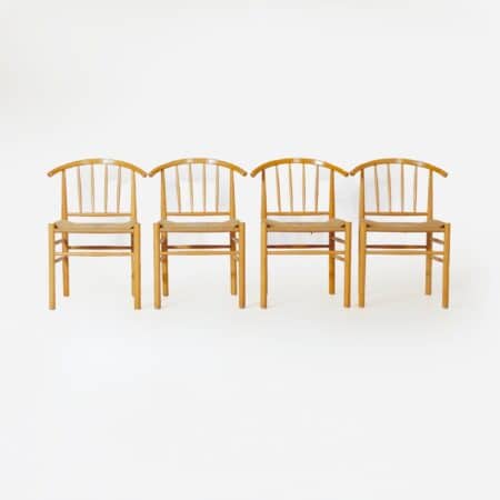 Danish Dining Chairs J-151 by Erik Ole Jørgensen for FDB Møbler, 1960s - Set of 4 in beech & papercord