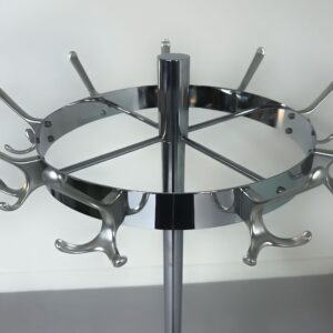 Industrial Standing Coat Rack with Carousel Function, 1960 &#8211; for approx. 27 Coats, with Umbrella Stand