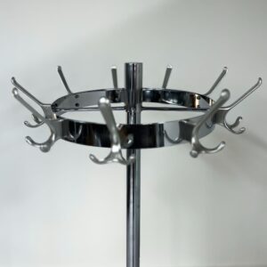 Industrial Standing Coat Rack with Carousel Function, 1960 &#8211; for approx. 27 Coats, with Umbrella Stand
