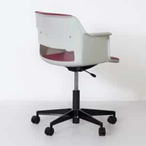 Office chair Gispen 2712 by André Cordemeyer for Gispen, 1970s &#8211; With Armrests, Red