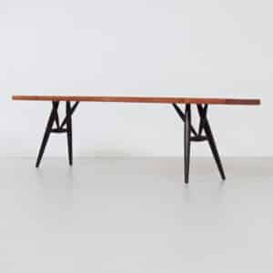 Pirkka Bench by Ilmari Tapiovaara for Laukaan Puu, Finland, 1950s &#8211; Solid Pine &#038; Birchwood