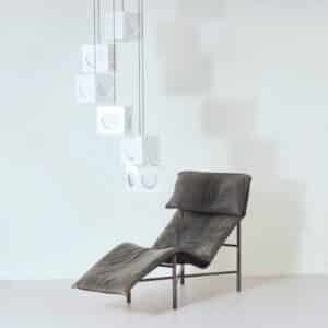Scandinavian Pendant Lamp by Shogo Suzuki for Orno Stockmann (1960s) &#8211; 6 Minimalist Cube Lamps with Geometric Play of Light