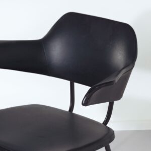 Sikkens Chair by Rob Parry for Stabin-Bennes, 1958 &#8211; Signed Collectors Item, Black Skai