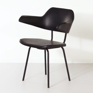 Sikkens Chair by Rob Parry for Stabin-Bennes, 1958 &#8211; Signed Collectors Item, Black Skai