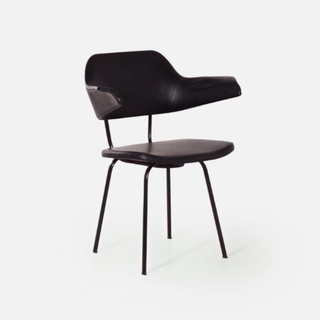 Sikkens Chair by Rob Parry for Stabin-Bennes, 1958 - Signed Collectors Item, Black Skai