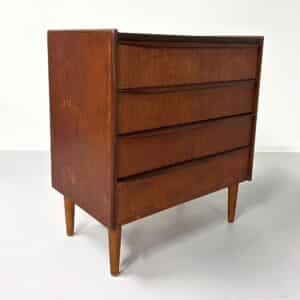 Vintage Danish chest of drawers &#8211; Teak, 1960s design, 75x67x41 cm
