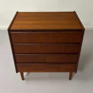 Vintage Danish chest of drawers &#8211; Teak, 1960s design, 75x67x41 cm