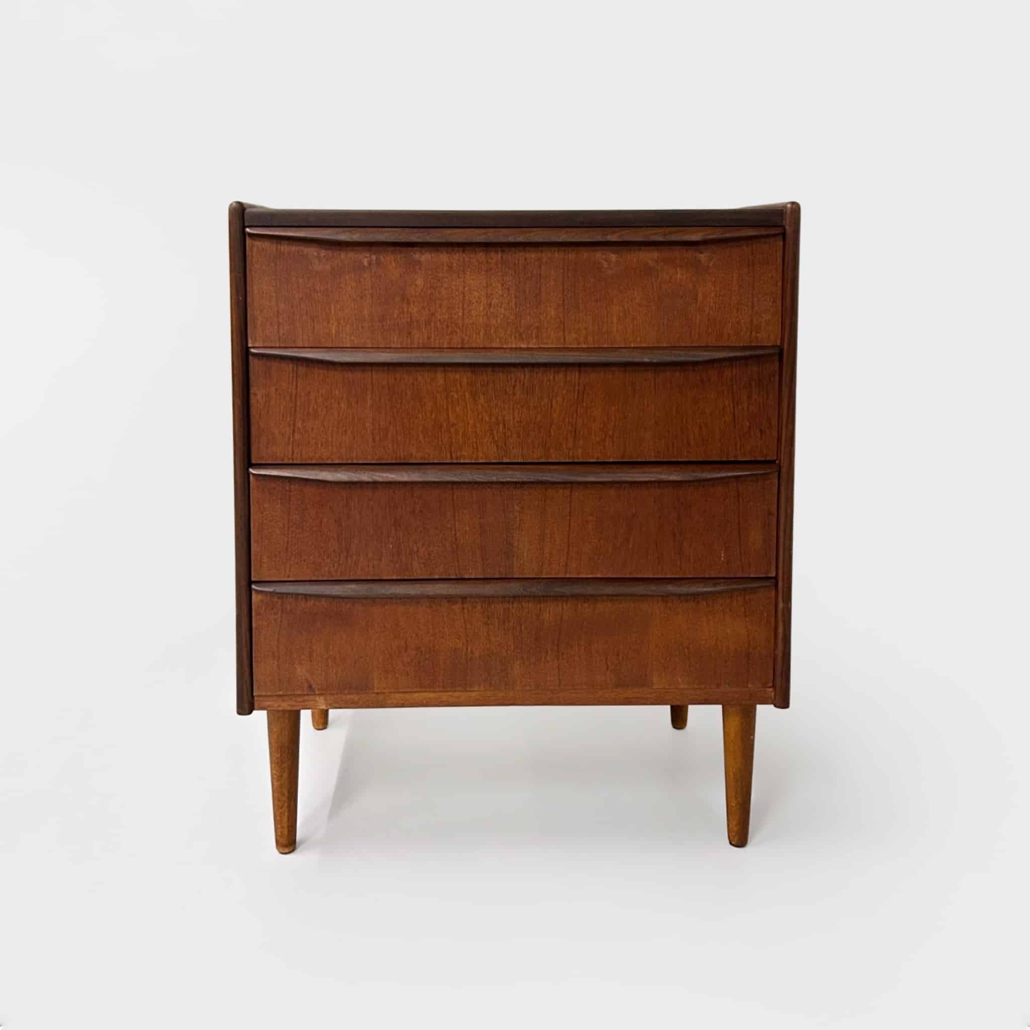 Vintage Danish chest of drawers – Teak, 1960s design, 75x67x41 cm