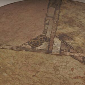 Brutalist Coffee Table by Marcus Kingma, 1994 &#8211; Handmade, Natural Stone, Concrete and Bronze