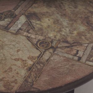 Brutalist Coffee Table by Marcus Kingma, 1994 &#8211; Handmade, Natural Stone, Concrete and Bronze