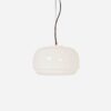 Large Pendant Lamp “Home” by Filippo Mariucci for Harvey Guzzini, 1970s – Ø33 cm, Brown-White Plexiglass