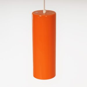 Pendant Lamp 486a by Paolo Venini for Venini Murano, 1962 – Orange Glass, Rare
