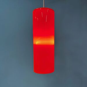 Pendant Lamp 486a by Paolo Venini for Venini Murano, 1962 – Orange Glass, Rare