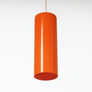 Pendant Lamp 486a by Paolo Venini for Venini Murano, 1962 – Orange Glass, Rare