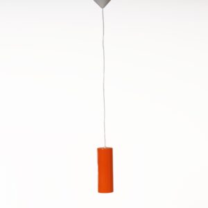 Pendant Lamp 486a by Paolo Venini for Venini Murano, 1962 – Orange Glass, Rare