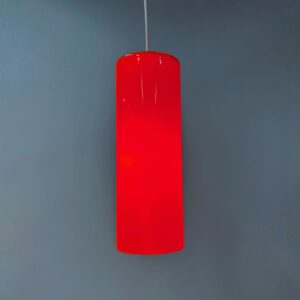 Pendant Lamp 486a by Paolo Venini for Venini Murano, 1962 – Orange Glass, Rare