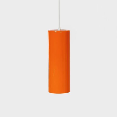 Pendant Lamp 486a by Paolo Venini for Venini Murano, 1962 – Orange Glass, Rare