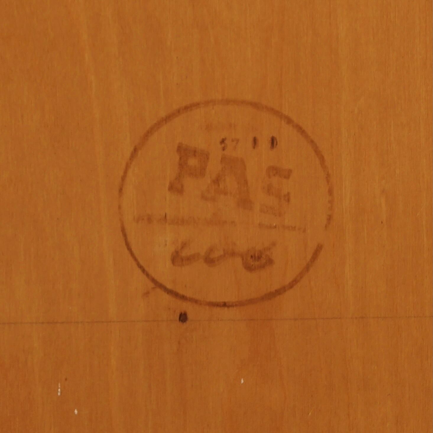 Bookcase BB 54 with Secretaire by Cees Braakman for Pastoe, 1957 – U-shaped Legs and Birch Veneer, Rare Early Edition