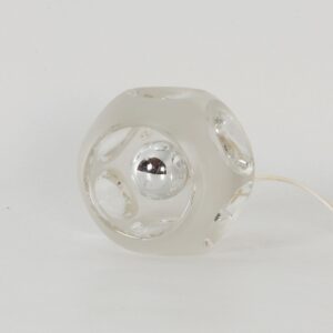 Ice Cube Table Lamp by Peill &#038; Putzler, Germany, 1980s – Etched Crystal Glass