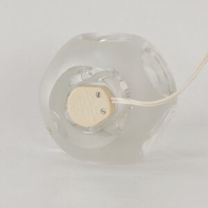 Ice Cube Table Lamp by Peill &#038; Putzler, Germany, 1980s – Etched Crystal Glass